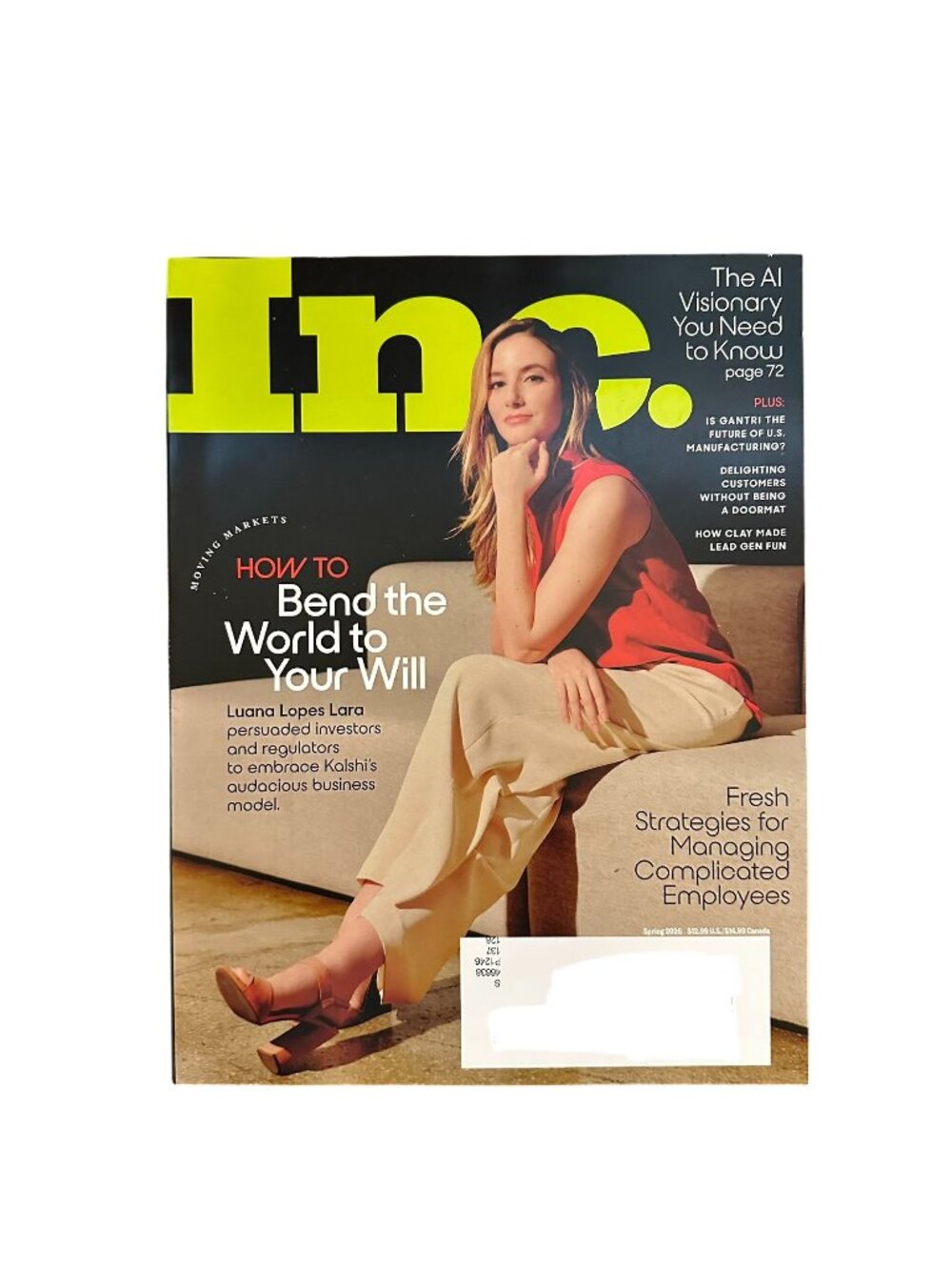 Inc Magazine Winter Spring 2026 Luna Lopes Lara Kalshi AI Visionary